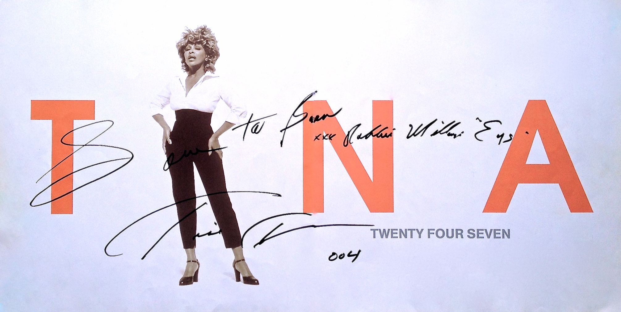 Ben's Tina Turner's signature