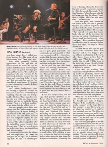 Tina Turner - Ebony magazine - September 1996 - 6