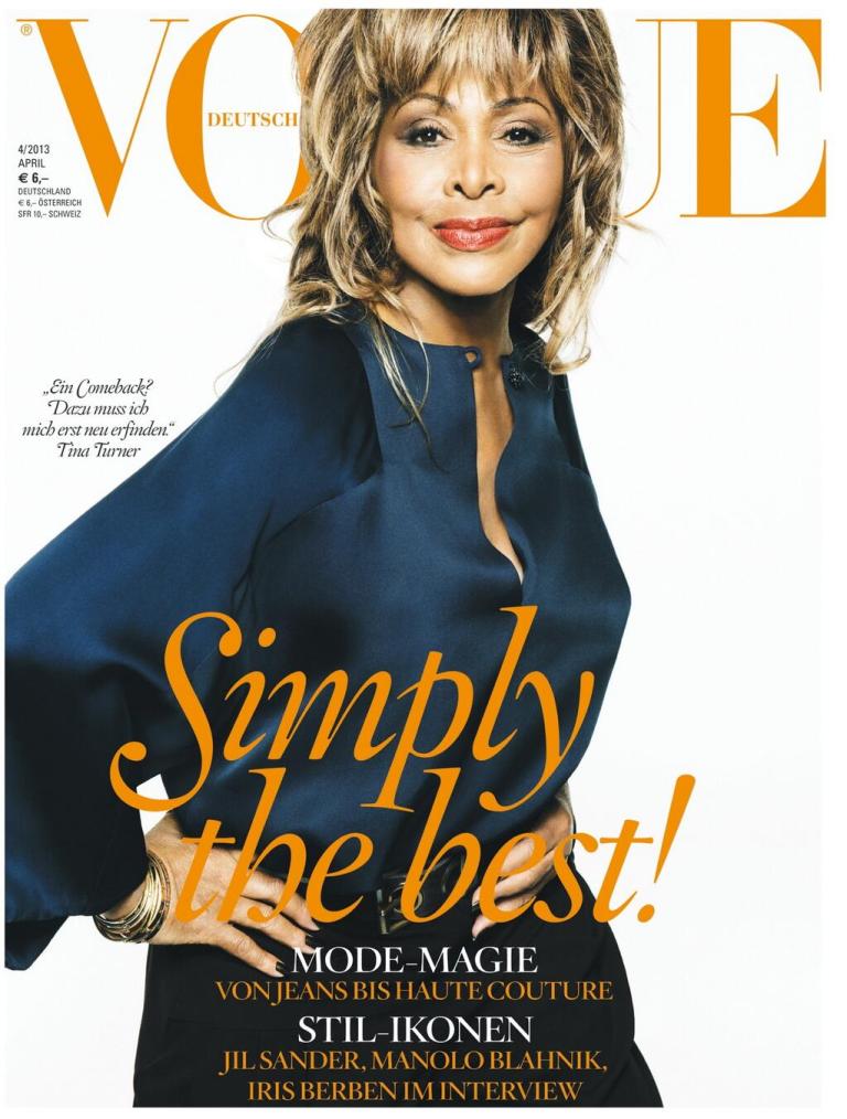 Tina Turner on German Vogue - April 2013