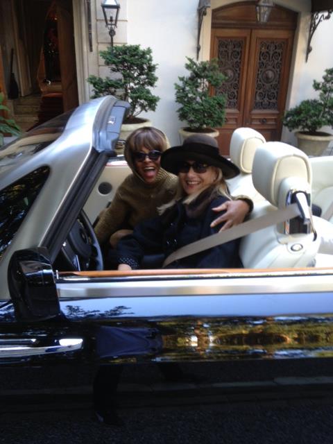 Tina Turner & Regula Curti in front of Tina Turner's Chateau Algonquin in Zurich (March 2013) 
